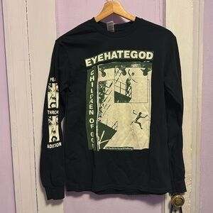 Concert merch- EYEHATEGOD Long sleeve tee shirt size S alternative GREEN
